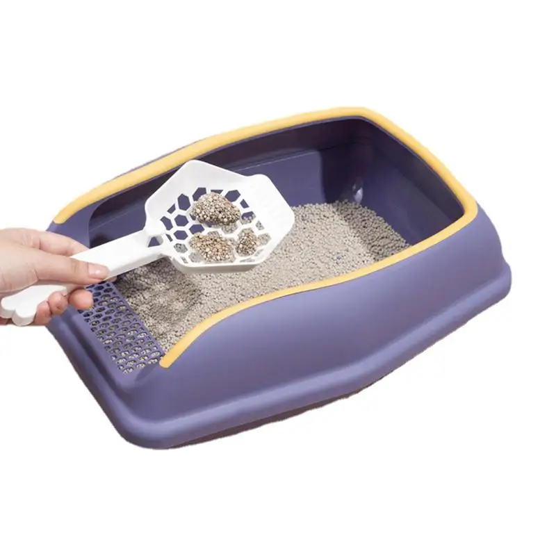 High Sided Litter Box Semi Enclosed Litter Box With High Sides Kitten Toilet With Litter Sifting Scoop Removable Kittens Litter
High Sided Litter Box Semi Enclosed Litter Box With High Sides Kitten Toilet With Litter Sifting Scoop Removable Kittens Litter
