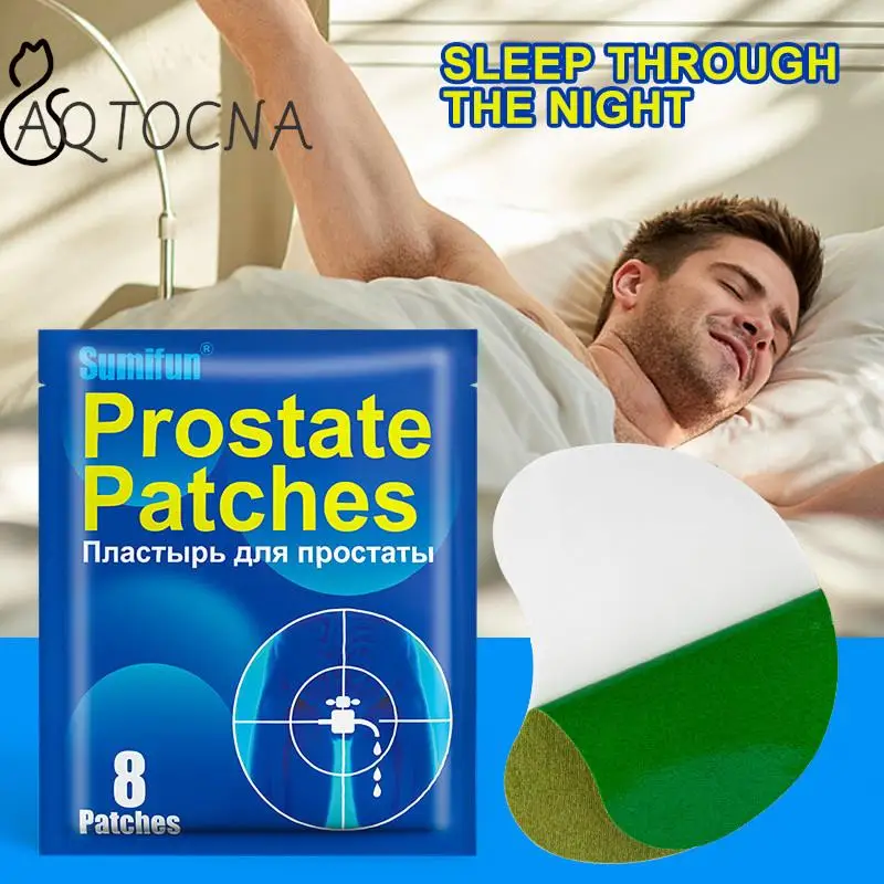 

8Pcs Prostatitis Prostate Treatment Patches Man Prostatic Navel Plaster Strengthen Kidney Chinese Herbs Medical Patch Self Care