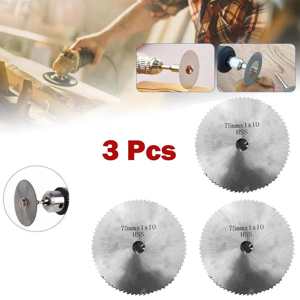 3Pcs 3Inch High Speed Steel Saw Blades Cutting Wood Plastic Laminate Aluminum Speed Steel Cutting Tools Industrial Supplies
3Pcs 3Inch High Speed Steel Saw Blades Cutting Wood Plastic Laminate Aluminum Speed Steel Cutting Tools Industrial Supplies