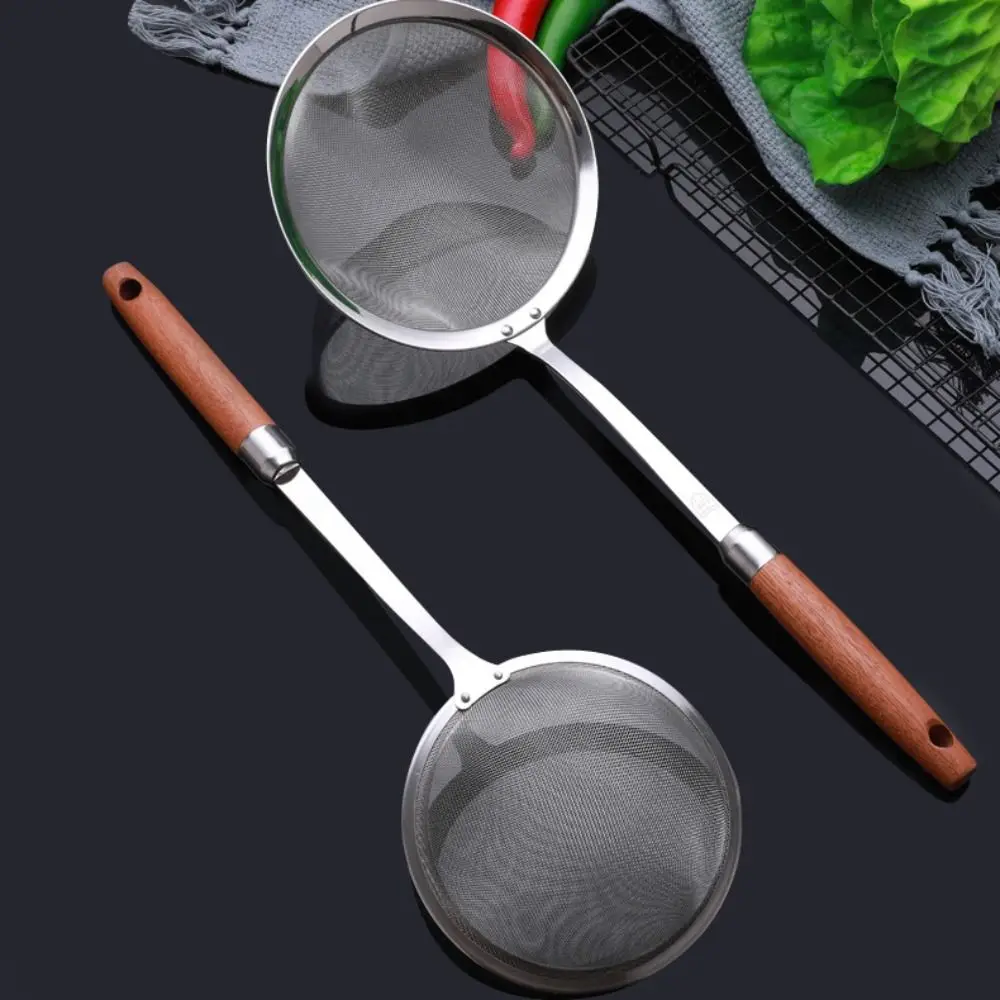 Wooden Handle Stainless Steel Strainer Spoon Household Fine Mesh Rustproof Soup Skimmer Spoon Filter Screen Colanders Hot Pot
Wooden Handle Stainless Steel Strainer Spoon Household Fine Mesh Rustproof Soup Skimmer Spoon Filter Screen Colanders Hot Pot