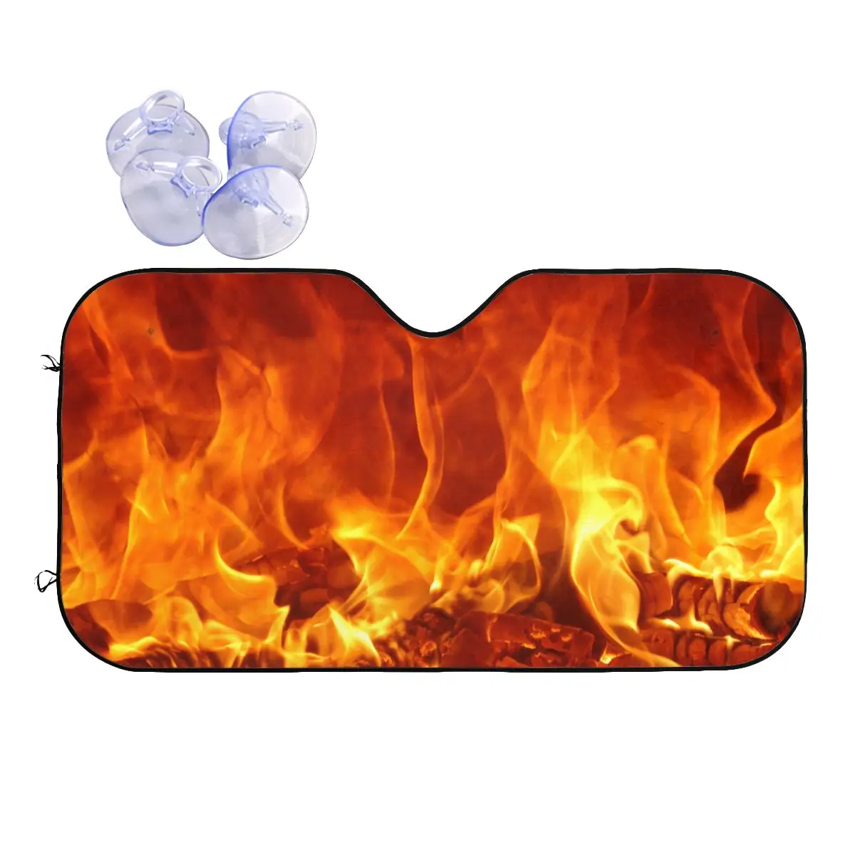Burning Cute Sunshade Windscreen 76x140cm Bright Fire Aluminium Foil Car Sunshade UV Protector
Burning Cute Sunshade Windscreen 76x140cm Bright Fire Aluminium Foil Car Sunshade UV Protector