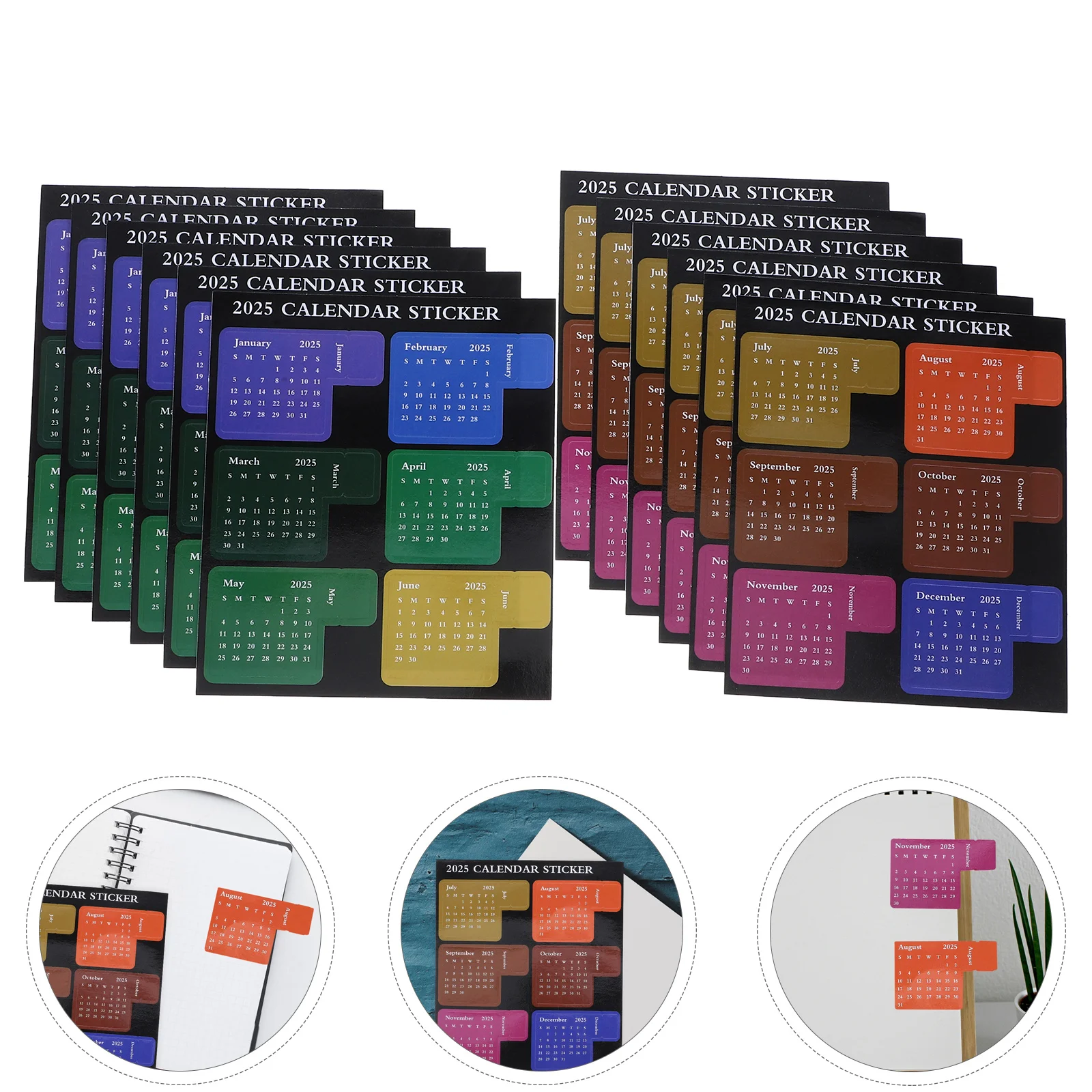 12 Sheets Stickers Sticky Notes Index Notebook Calendar Month Planner Multifunction Small Labels Notepad Decor Office
12 Sheets Stickers Sticky Notes Index Notebook Calendar Month Planner Multifunction Small Labels Notepad Decor Office