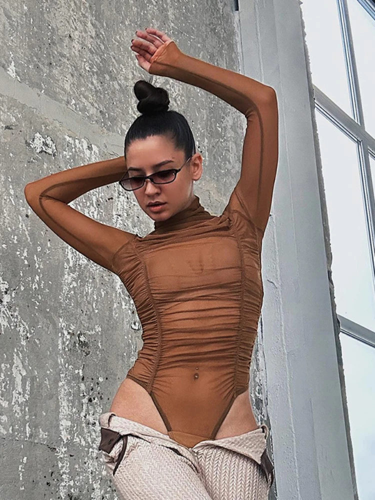 Sexy Bodycon Bodysuit Mesh See Through Women Bodysuits Fashion New Long Sleeve Black Bodysuit 2023 Autumn Female Clothing
Sexy Bodycon Bodysuit Mesh See Through Women Bodysuits Fashion New Long Sleeve Black Bodysuit 2023 Autumn Female Clothing