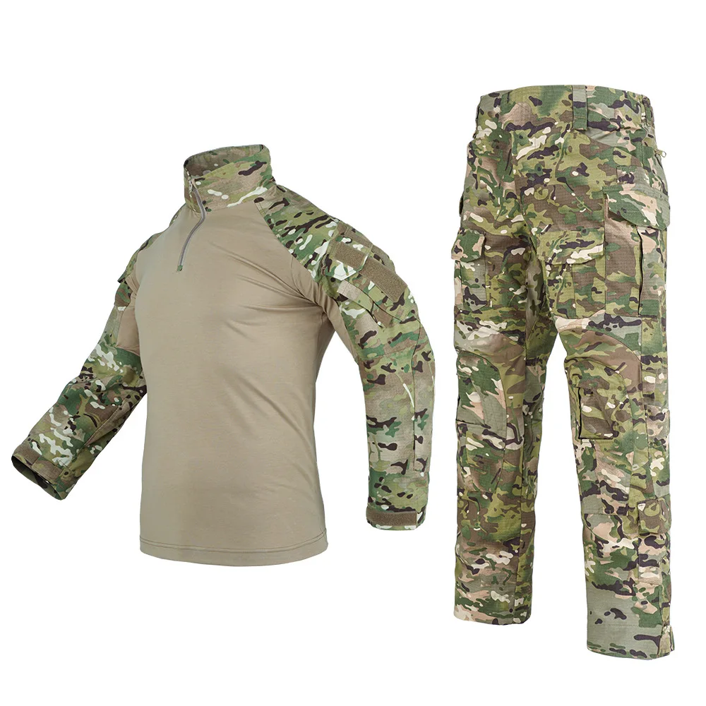 

G3 Tactical BDU Uniform Combat Shirt Pants Set Gen3 Militray Frog Suit Paintball Airsoft Camo MultiCam Training Hunting Clothes
