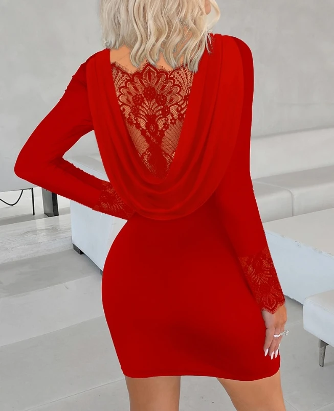 Women Dress 2023 Hot Selling Autumn Winter Spring Casual Sexy Slim Elegant Evening Party Eyelash Lace Patch Bodycon Dress
Women Dress 2023 Hot Selling Autumn Winter Spring Casual Sexy Slim Elegant Evening Party Eyelash Lace Patch Bodycon Dress