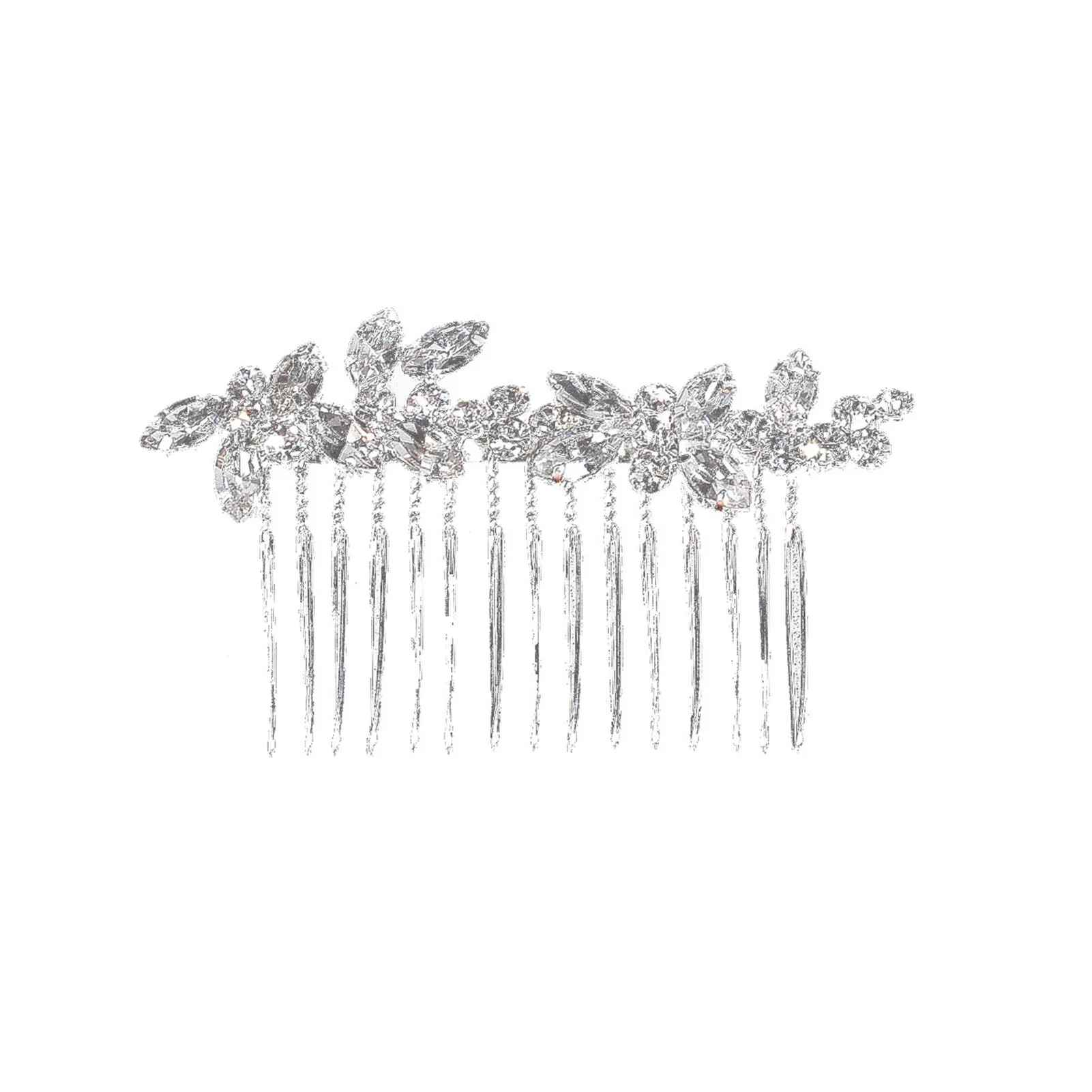 

Rhinestones Wedding Hair Comb Smooth Safe Teeth Hair DIY Tool Headgear for Bridesmaid Wedding Dating Shopping