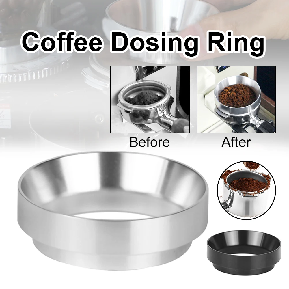 Espresso Dosing Funnel Magnetic Espresso Coffee Dosing Ring Compatible with 51/53/58mm Espresso Portafilter Coffee Powder Tool
Espresso Dosing Funnel Magnetic Espresso Coffee Dosing Ring Compatible with 51/53/58mm Espresso Portafilter Coffee Powder Tool