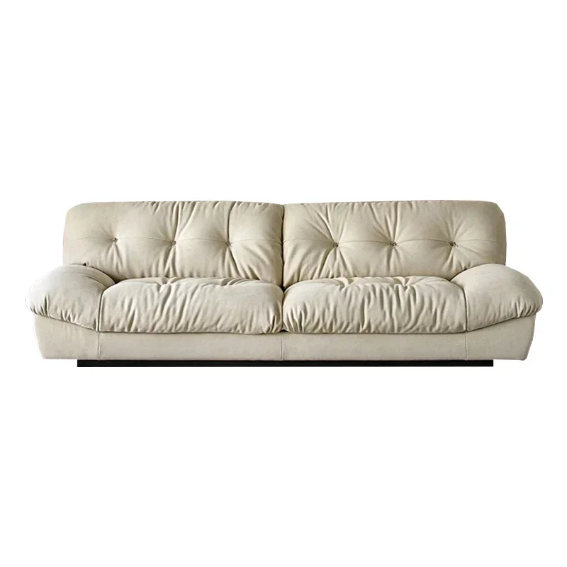 

Итальянская Минималистичная ткань в скандинавском стиле для гостиной маленькая единица с Кремовым стилем прямой ряд облачный диван