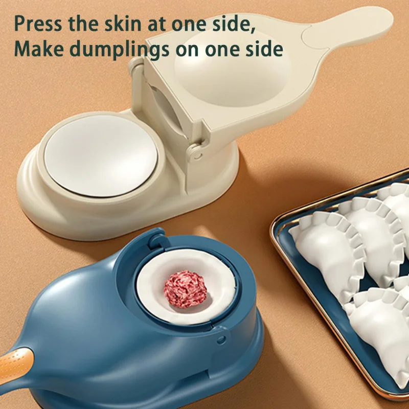 

The new two-in-one household kitchen tool manual pressing dumpling mold set bun dumpling machine rolling dough kitchen meat buns