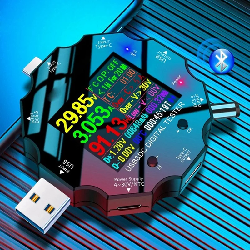 Wifi Tuya Fast Charge Tester USB Voltage Ammeter Digital Voltage Ammeter Voltage And Current Tester
Wifi Tuya Fast Charge Tester USB Voltage Ammeter Digital Voltage Ammeter Voltage And Current Tester