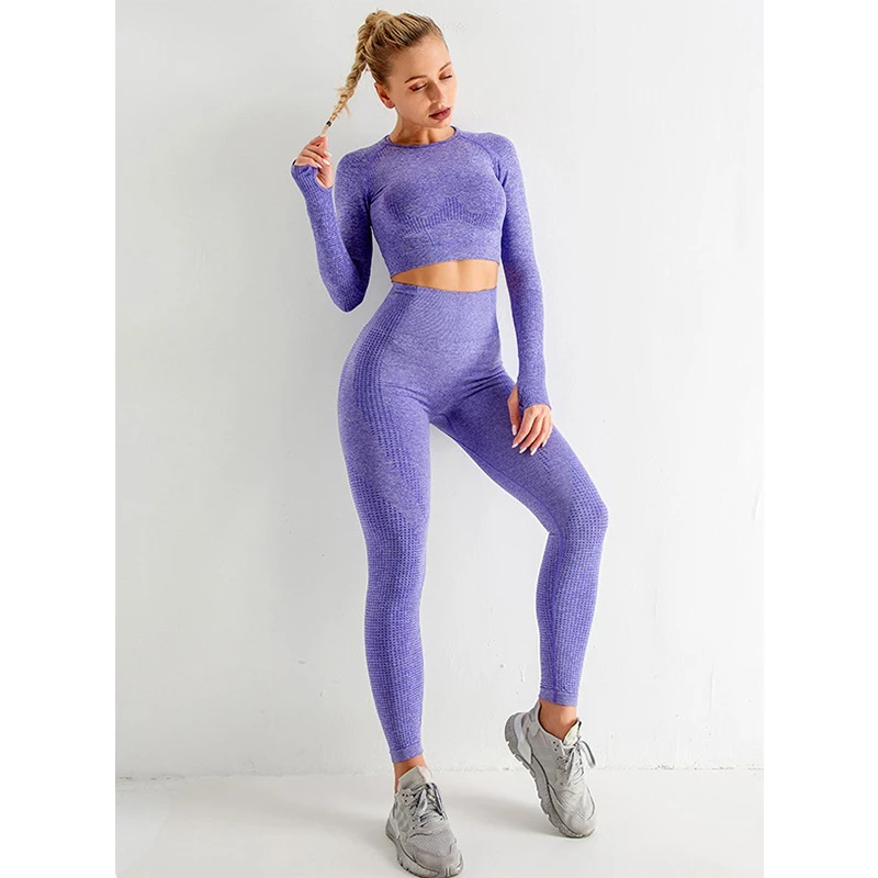 Женские спортивные костюмы для фитнеса и йоги из 2 предметов, комплект из 2 предметов, тренировочные костюмы для спортзала, топы и брюки с высокой талией, однотонные костюмы
Женские спортивные костюмы для фитнеса и йоги из 2 предметов, комплект из 2 предметов, тренировочные костюмы для спортзала, топы и брюки с высокой талией, однотонные костюмы