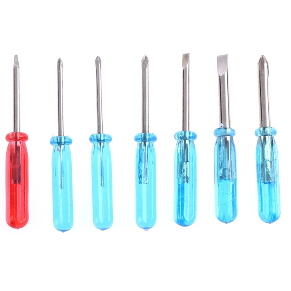

7Pcs 45mm Small Screwdriver Star Slotted Cross Screwdriver Cross/Slotted/Five-pointed Star Repair For Disassemble Toys Items