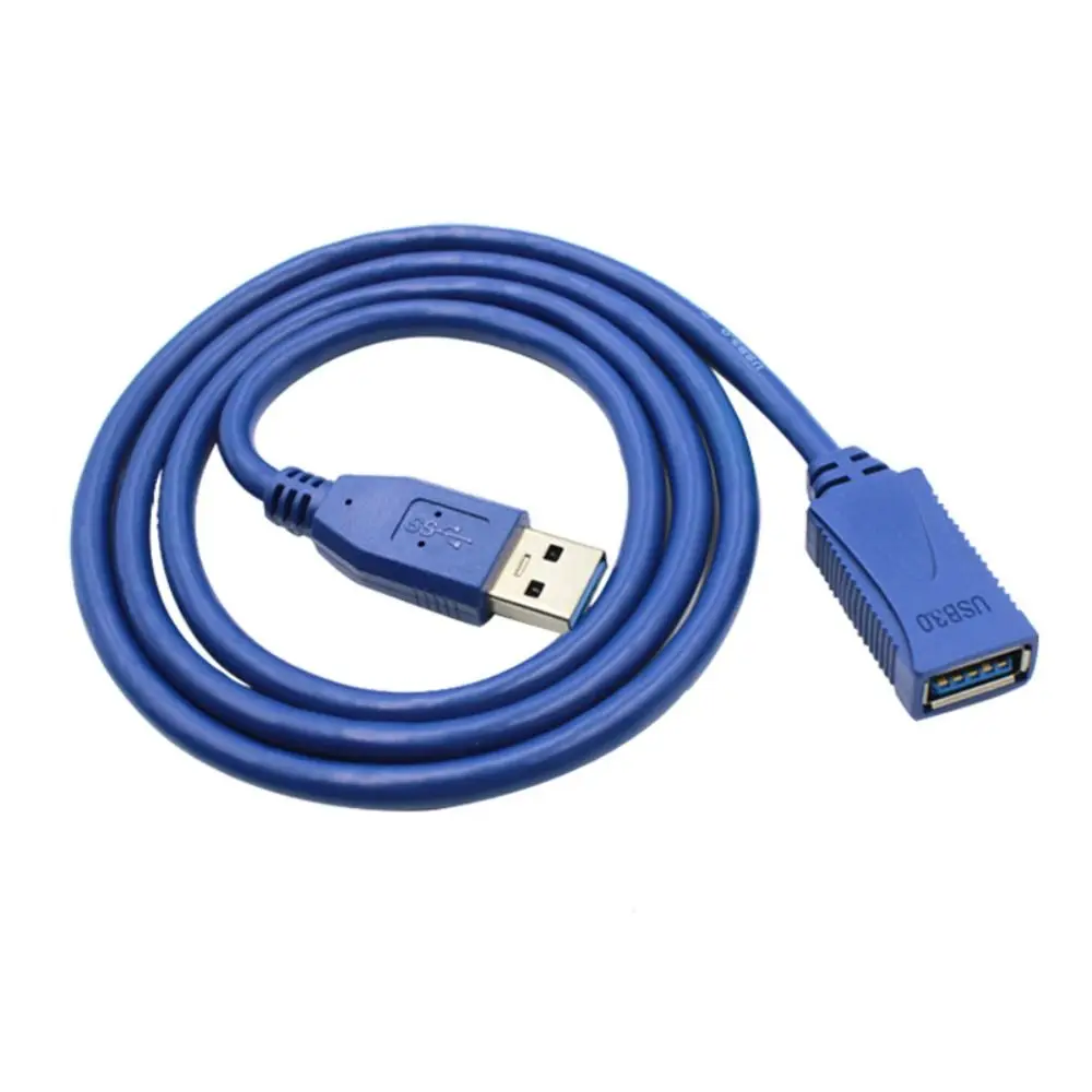 

USB Male To Female USB Male To Female Cable Blue Copper USB 3.0 Data Cable 0.3m/1m/1.5m/3m/5m USB Extended Line for Computer