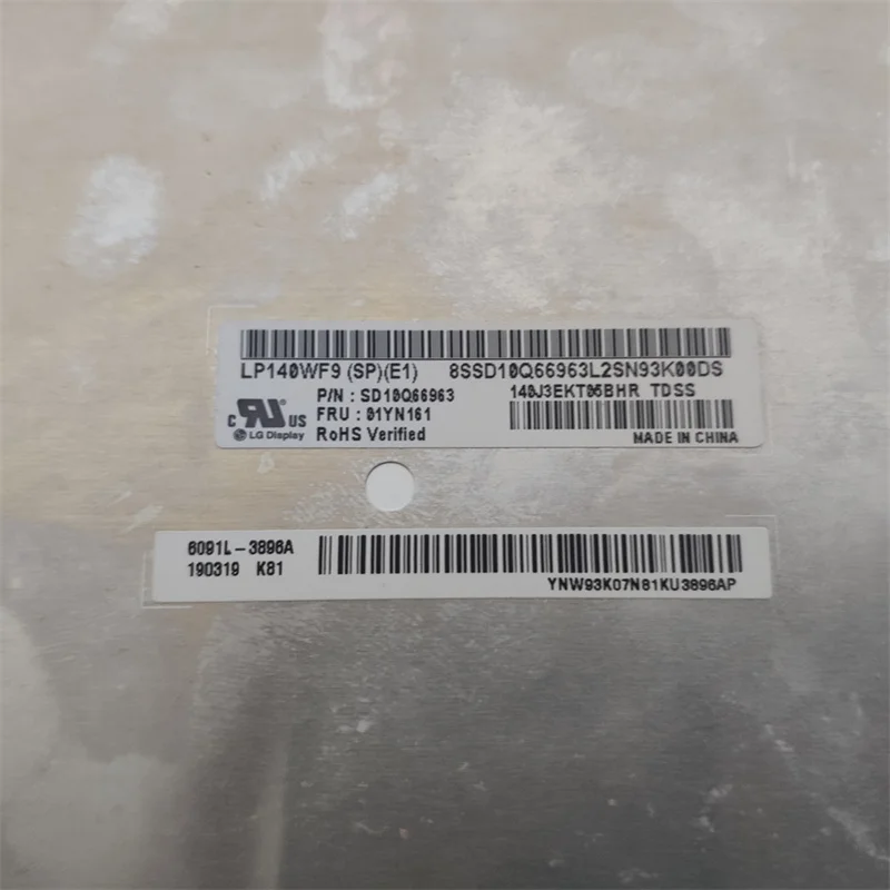 Generic X1 Yoga Touch Screen FHD WQHD UHD For 2019 2020 14.0 Inch