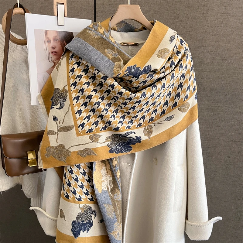 2023 Winter Warm Cashmere Shawl Femal Luxury Fashion Scarf Women Neckerchief Pashmina Head Scarves Wrap Poncho Echarpe Bandana
2023 Winter Warm Cashmere Shawl Femal Luxury Fashion Scarf Women Neckerchief Pashmina Head Scarves Wrap Poncho Echarpe Bandana