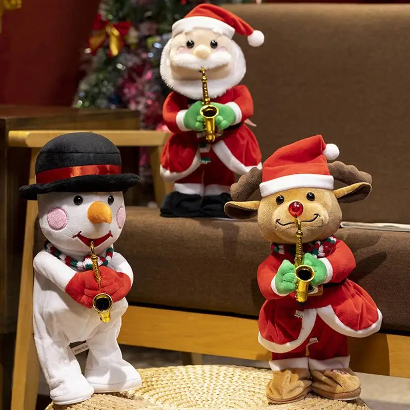 

Музыкальный танцующий Санта-Клаус Электрический Twerk пение танцующий Санта-Клаус e Hip встряхивающаяся фигурка скрученные бедра игрушки Рождество новогодние подарки