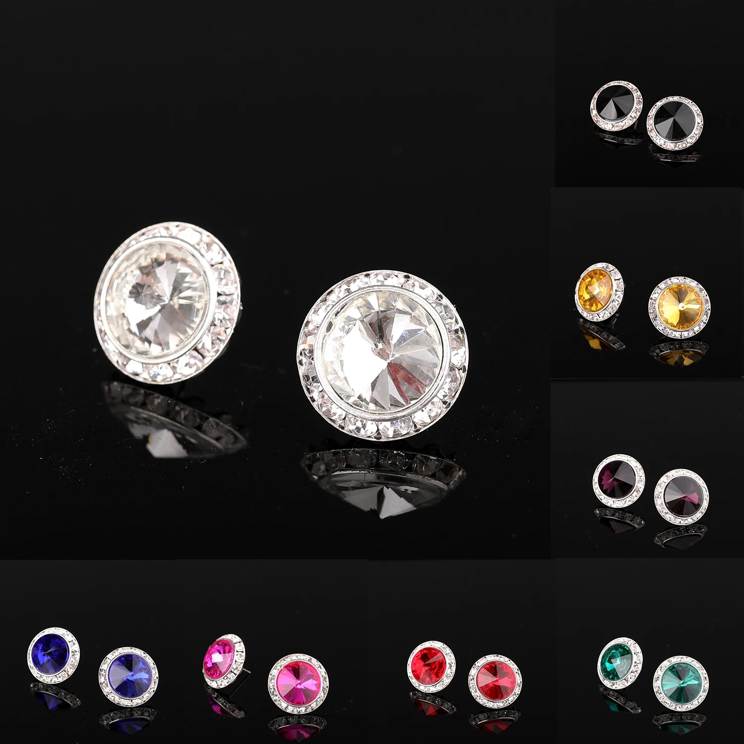 YCDZSWWL Classic Women Crystal Stud Earrings Elegant Ladies Diamante Ear Studs Earclip for Wedding Banquet Dance Party
YCDZSWWL Classic Women Crystal Stud Earrings Elegant Ladies Diamante Ear Studs Earclip for Wedding Banquet Dance Party