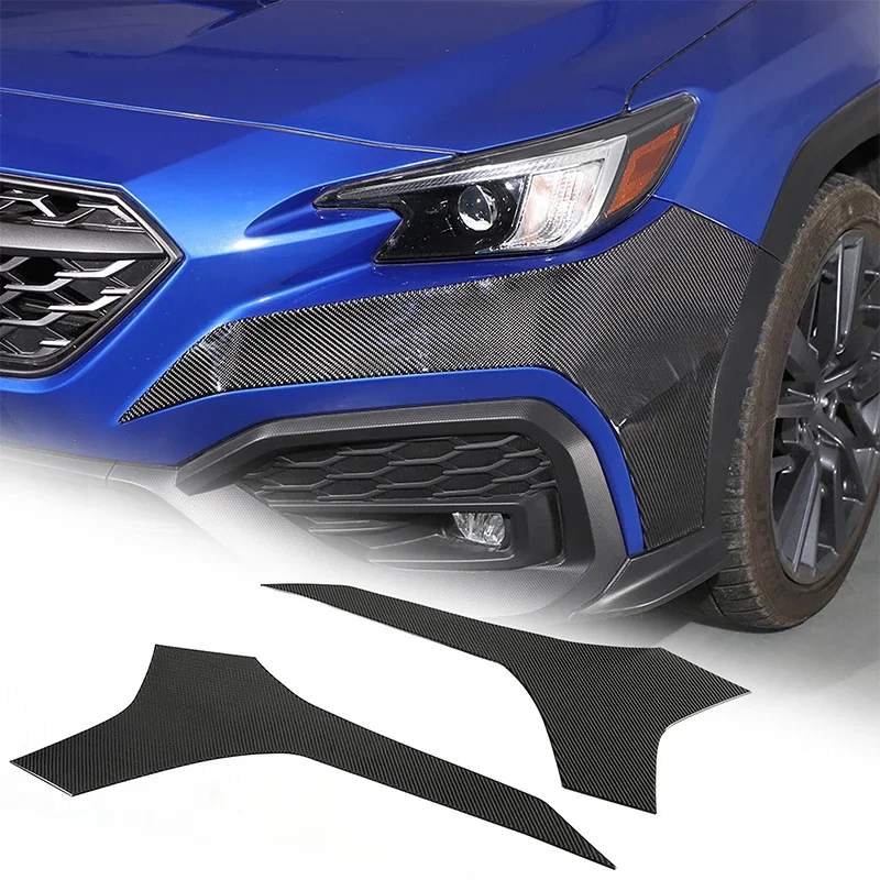 

For Subaru WRX 2022+ Soft Carbon Fiber Bumper Light Eyebrows on Both Sides Panel Decoration Stickers Exterior Accessories