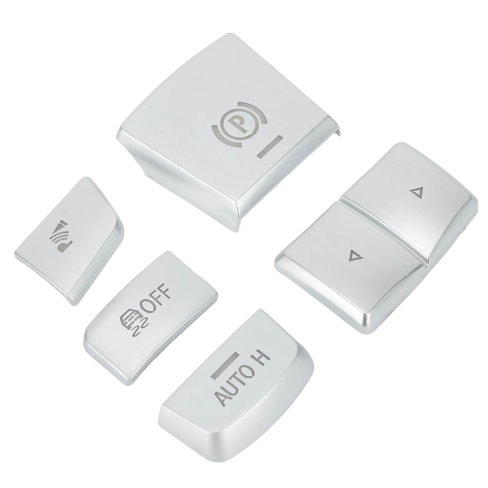 5PCS Switch Button Cover Silver ABS Material Durable Easy Clean Automobile Vehicle Interior Handbrake Button & Shift Side Key
5PCS Switch Button Cover Silver ABS Material Durable Easy Clean Automobile Vehicle Interior Handbrake Button & Shift Side Key