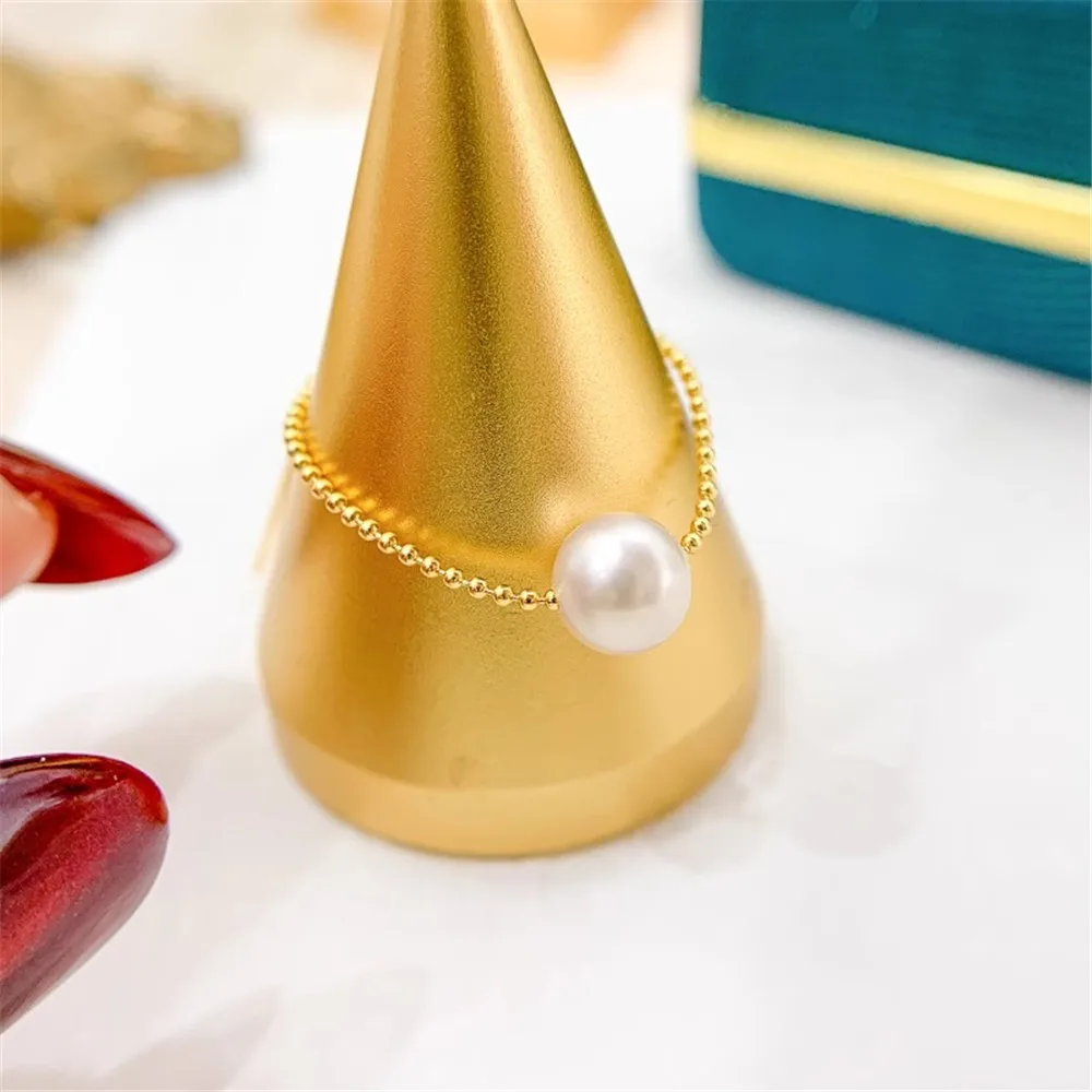 DIY Pearl Ring Accessories S925 Sterling Silver Ring Empty Support Adjustable Ring Silver Bracket Fit 6-9mm Round Beads Z003
DIY Pearl Ring Accessories S925 Sterling Silver Ring Empty Support Adjustable Ring Silver Bracket Fit 6-9mm Round Beads Z003