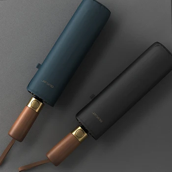 Um Guarda-chuva Mini para Todas as Estações 9 OLYCAT Umbrella Luxury, Fully Automatic Umbrella for Rain Windproof Strong, Big Golf Folding Brand Umbrella for Men, 10 Ribs