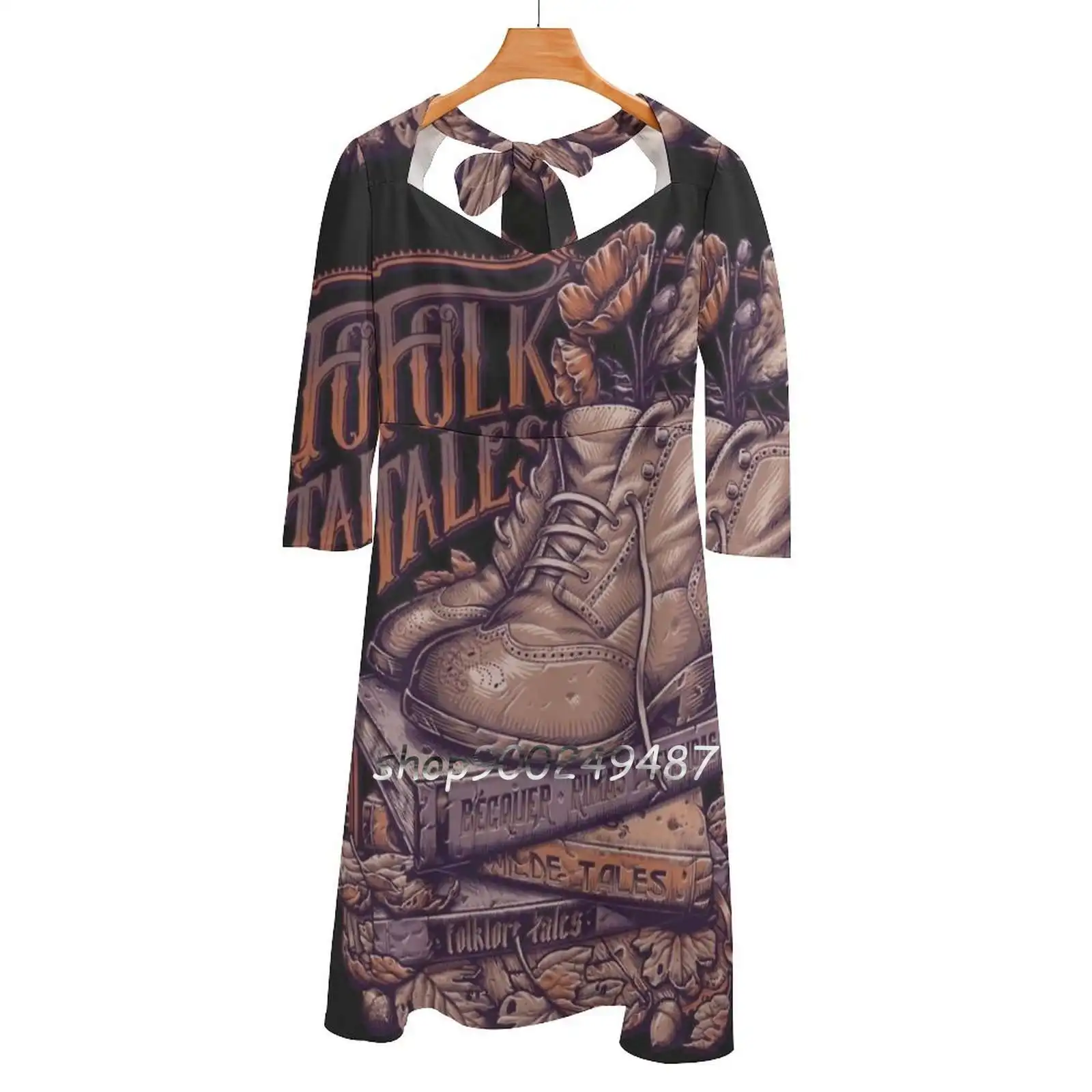 Folk Tales-Purple And Orange Square Neck Dress New Plus Size Elegant Women Waist Tight Dress Fall Folk Tales Folktales
Folk Tales-Purple And Orange Square Neck Dress New Plus Size Elegant Women Waist Tight Dress Fall Folk Tales Folktales