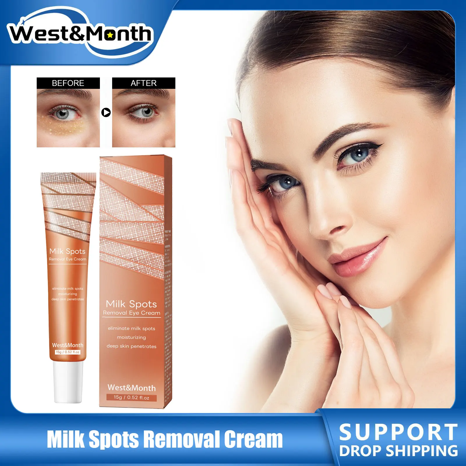Dark Circles Remover Eye Cream Anti Puffiness Particles Removal Fade Fine Lines Under Repair Eye Bags Reduce Swelling Eye Care
Dark Circles Remover Eye Cream Anti Puffiness Particles Removal Fade Fine Lines Under Repair Eye Bags Reduce Swelling Eye Care