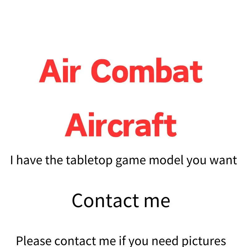 

Air Combat Aircraft Unpainted Resin Model I Have What You Want Wargame Soldiers Board Game War Chess Garage Kits