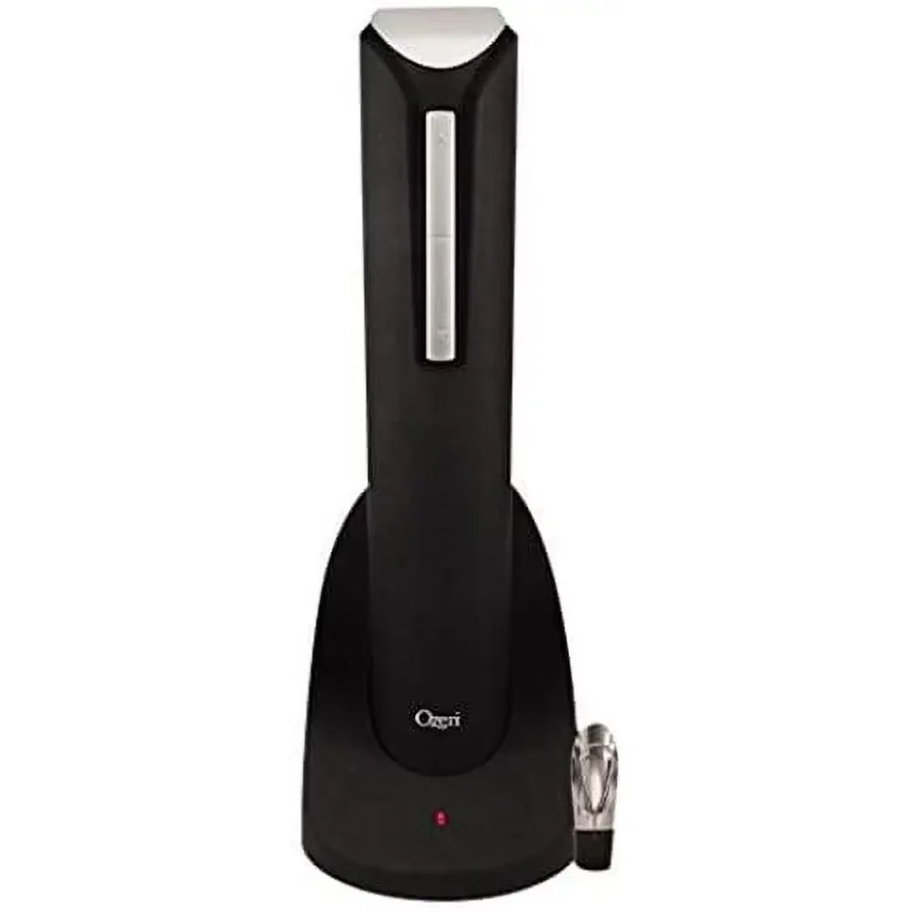 

Pro Electric Wine Bottle Opener with Wine Pourer, Stopper, Foil Cutter and Elegant Recharging Stand Kitchen Appliances