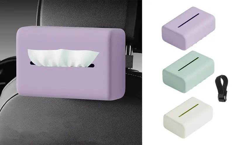 Tissue Holder Box Refillable Silicone Tissue Holder With Suction Cup Napkins Rectangle Tissue Dispenser For Paper Towel Wet Wipe 
Tissue Holder Box Refillable Silicone Tissue Holder With Suction Cup Napkins Rectangle Tissue Dispenser For Paper Towel Wet Wipe