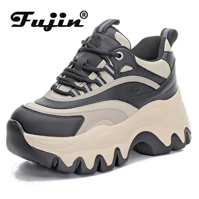 Fujin 8 см новые кроссовки, Мокасины, модные, смешанные цвета, осень-весна, повседневная, массивная, коровья кожа, натуральная кожа, на платформе, женская обувь на танкетке
Fujin 8 см новые кроссовки, Мокасины, модные, смешанные цвета, осень-весна, повседневная, массивная, коровья кожа, натуральная кожа, на платформе, женская обувь на танкетке