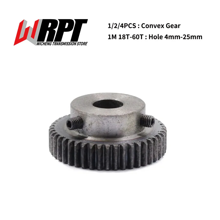 1/2/4PCS Convex Gear 1 Mod 16T 18T 30T 40T 60T Spur Gears Straight Pinion Standard Inner Hole 4/6/8/12/16/22/24/25mm Boss Gear
1/2/4PCS Convex Gear 1 Mod 16T 18T 30T 40T 60T Spur Gears Straight Pinion Standard Inner Hole 4/6/8/12/16/22/24/25mm Boss Gear