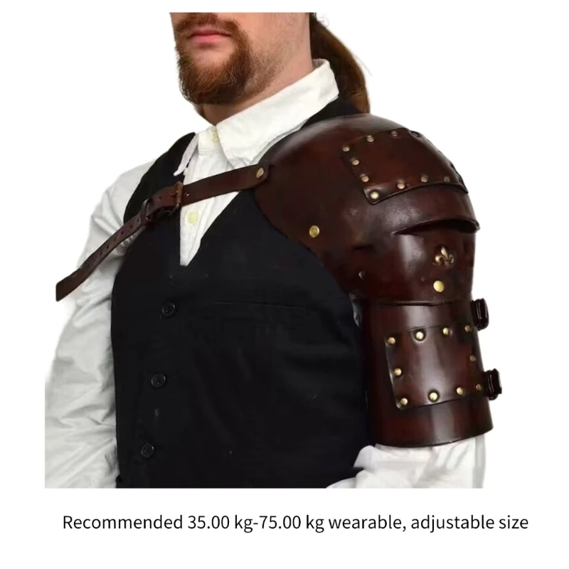 Pu Leather Single Shoulder Cover Cape Single Pauldron Shoulder Armors Halloween Medieval Knight Costume Cosplays
Pu Leather Single Shoulder Cover Cape Single Pauldron Shoulder Armors Halloween Medieval Knight Costume Cosplays