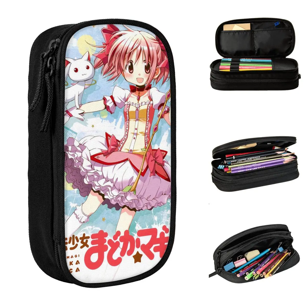 Kaname Волшебные пеналы для девочек Puella Magi Madoka Magica, Пеналы, держатель для ручек для девочек и мальчиков, канцелярские принадлежности
Kaname Волшебные пеналы для девочек Puella Magi Madoka Magica, Пеналы, держатель для ручек для девочек и мальчиков, канцелярские принадлежности