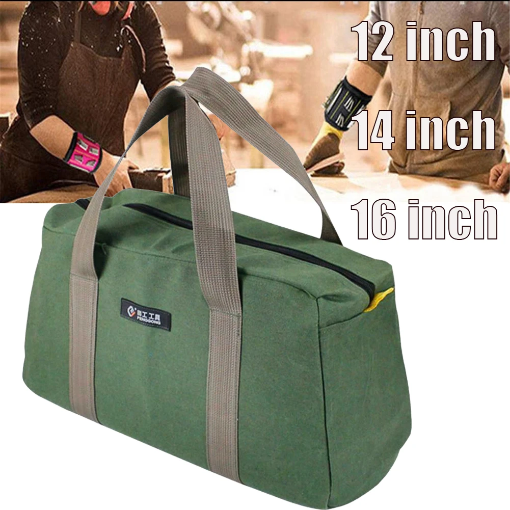 

Portable Tool Bag Wrenches Screwdrivers Pliers Metal Parts Storage Bag Multi-function Canvas Waterproof Storage Hand Tool Bag