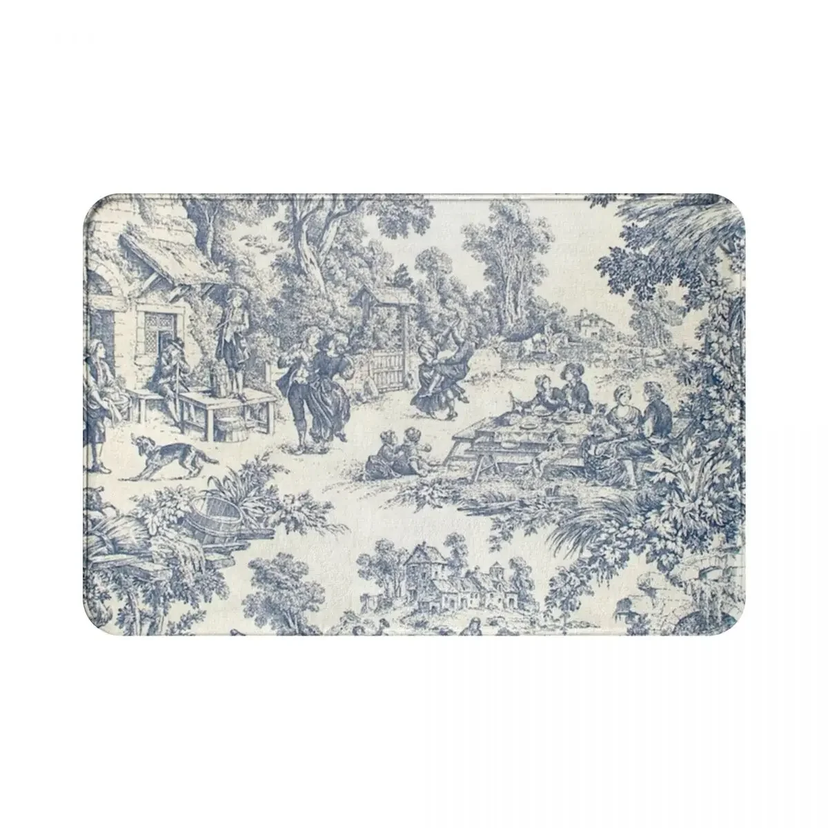 Toile De Jouy Number 2 Doormat Rug carpet Mat Footpad Polyester Non-slip Absorbent Mat Corridor Kitchen Bedroom balcony toilet 
Toile De Jouy Number 2 Doormat Rug carpet Mat Footpad Polyester Non-slip Absorbent Mat Corridor Kitchen Bedroom balcony toilet