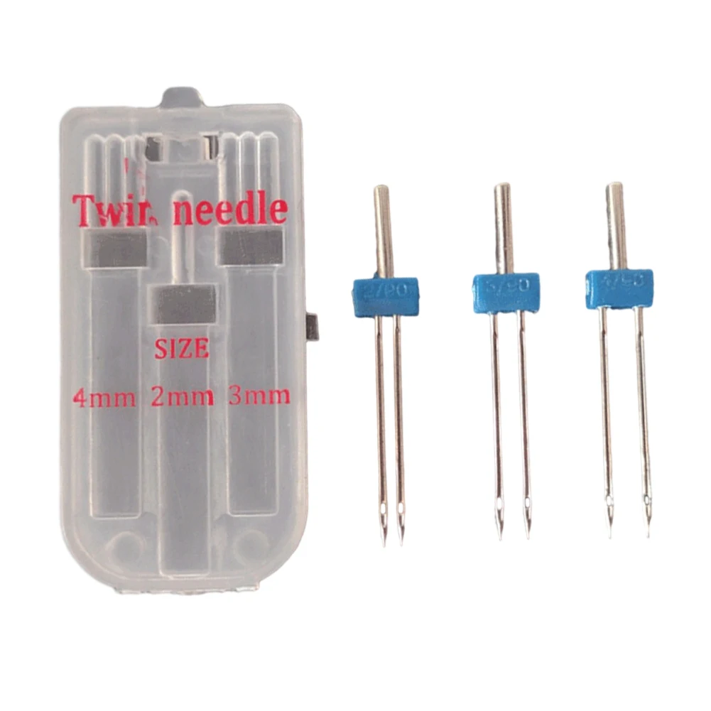 Sewing Machine Accessory 3 Pack Twin Needle Size 234mm Decorative Line Different Color Thread Compatible with Most Models
Sewing Machine Accessory 3 Pack Twin Needle Size 234mm Decorative Line Different Color Thread Compatible with Most Models