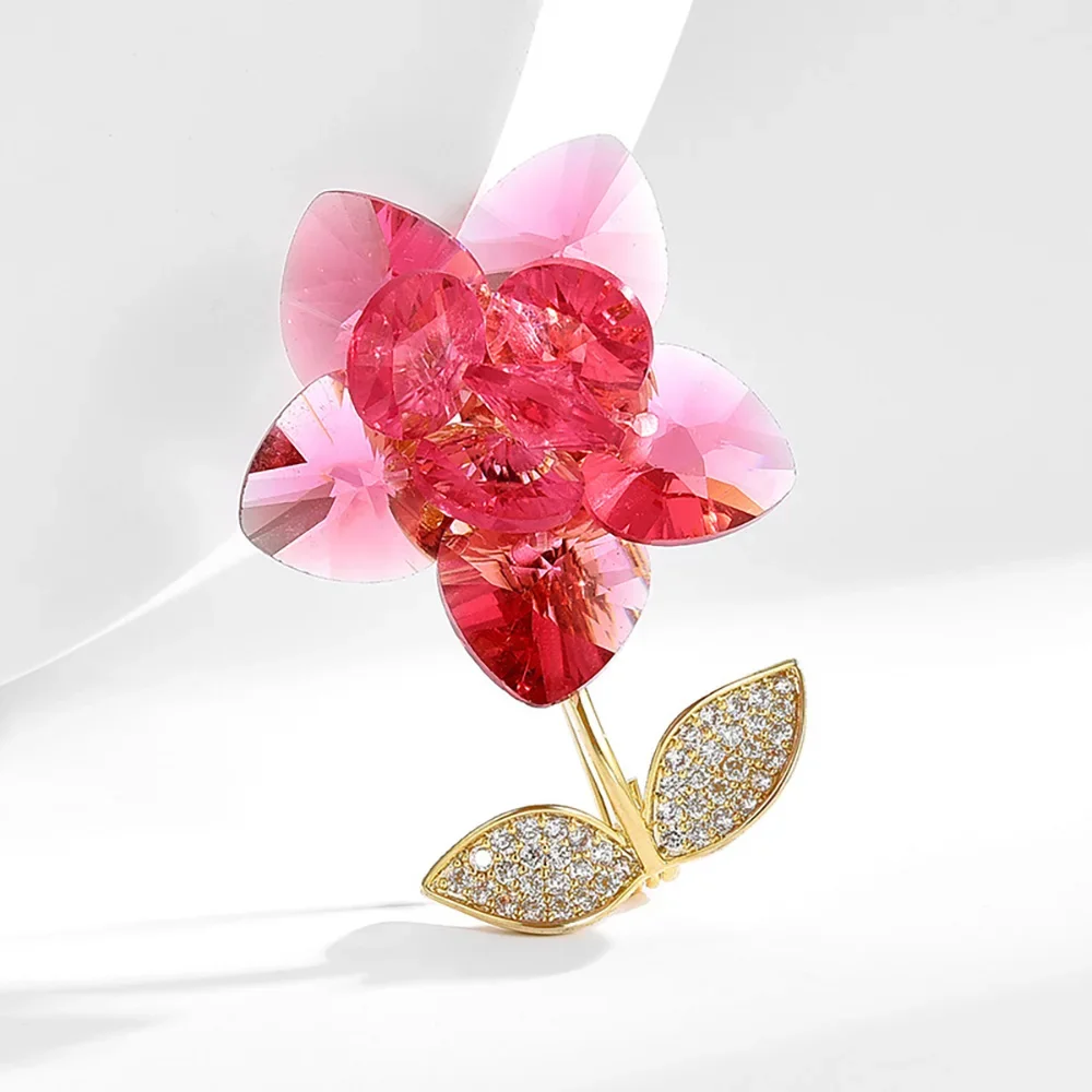 

Flower Crystal Brooch for Women Fashion Brooch Pin Bouquet Rhinestone Brooches and Pins Scarf Clip Jewelry Accessories