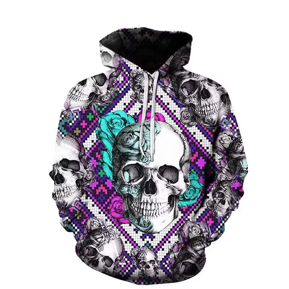 3D Men's Hot New Style Women's Zipper Hooded Sweatshirt Pullover Coat Tops For Children Spring And Autumn Skull Color
3D Men's Hot New Style Women's Zipper Hooded Sweatshirt Pullover Coat Tops For Children Spring And Autumn Skull Color