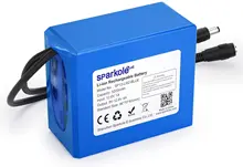 Sparkole 12V 5200mAh Rechargeable Li-ion Battery Pack With Protection Board DC 12.6V 52Ah Batteries CCTV Camera Monitor
Sparkole 12V 5200mAh Rechargeable Li-ion Battery Pack With Protection Board DC 12.6V 52Ah Batteries CCTV Camera Monitor