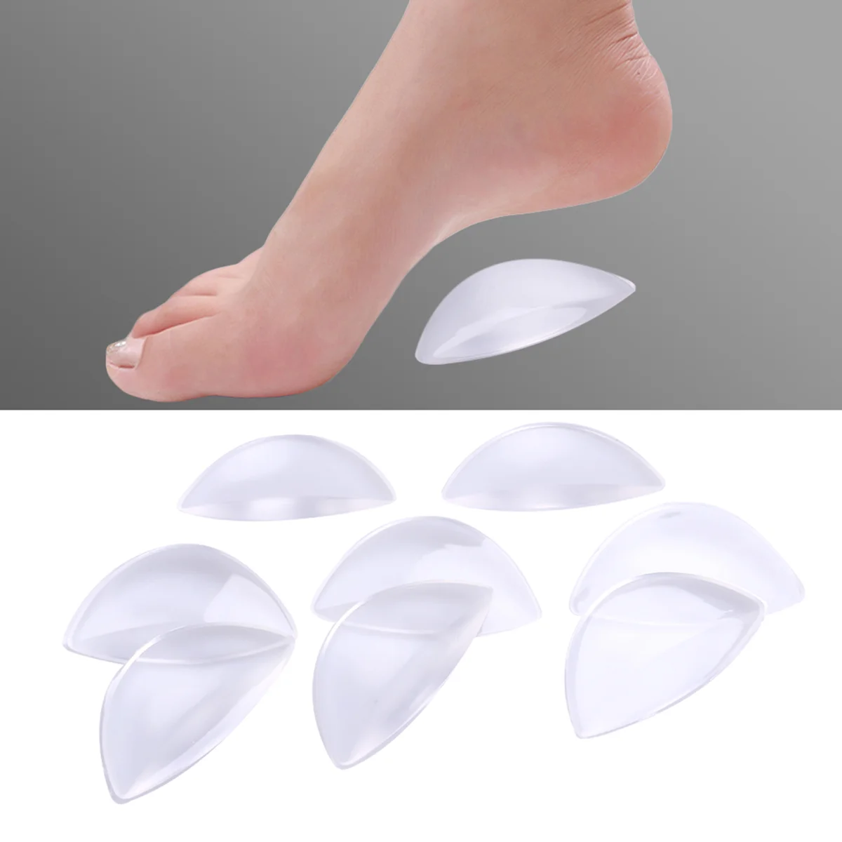 

4 Pairs Flat Pad Adhesive Arch Pad Arch Support Adhesive Arch Support Arch Support Cushions for Relieving Flats Pressure& Feet