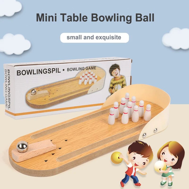 

Деревянный Мини-набор для боулинга, игрушки, интерактивные спортивные игрушки для родителей и детей, детские развивающие Игрушки для раннего развития, подарки