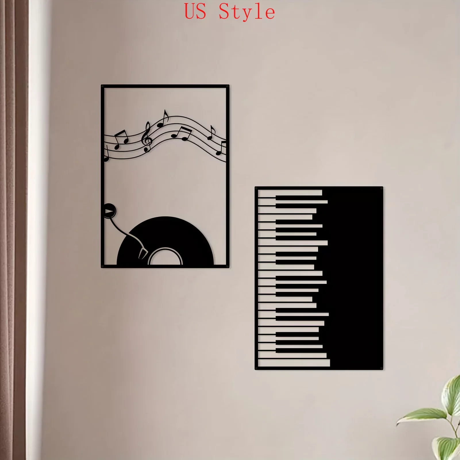 2 Pieces Metal Music Wall hanging Art Decor Black Line Drawing Decoration Modern Home Wall Sculpture Office LivingRoom Bedroom G
2 Pieces Metal Music Wall hanging Art Decor Black Line Drawing Decoration Modern Home Wall Sculpture Office LivingRoom Bedroom G