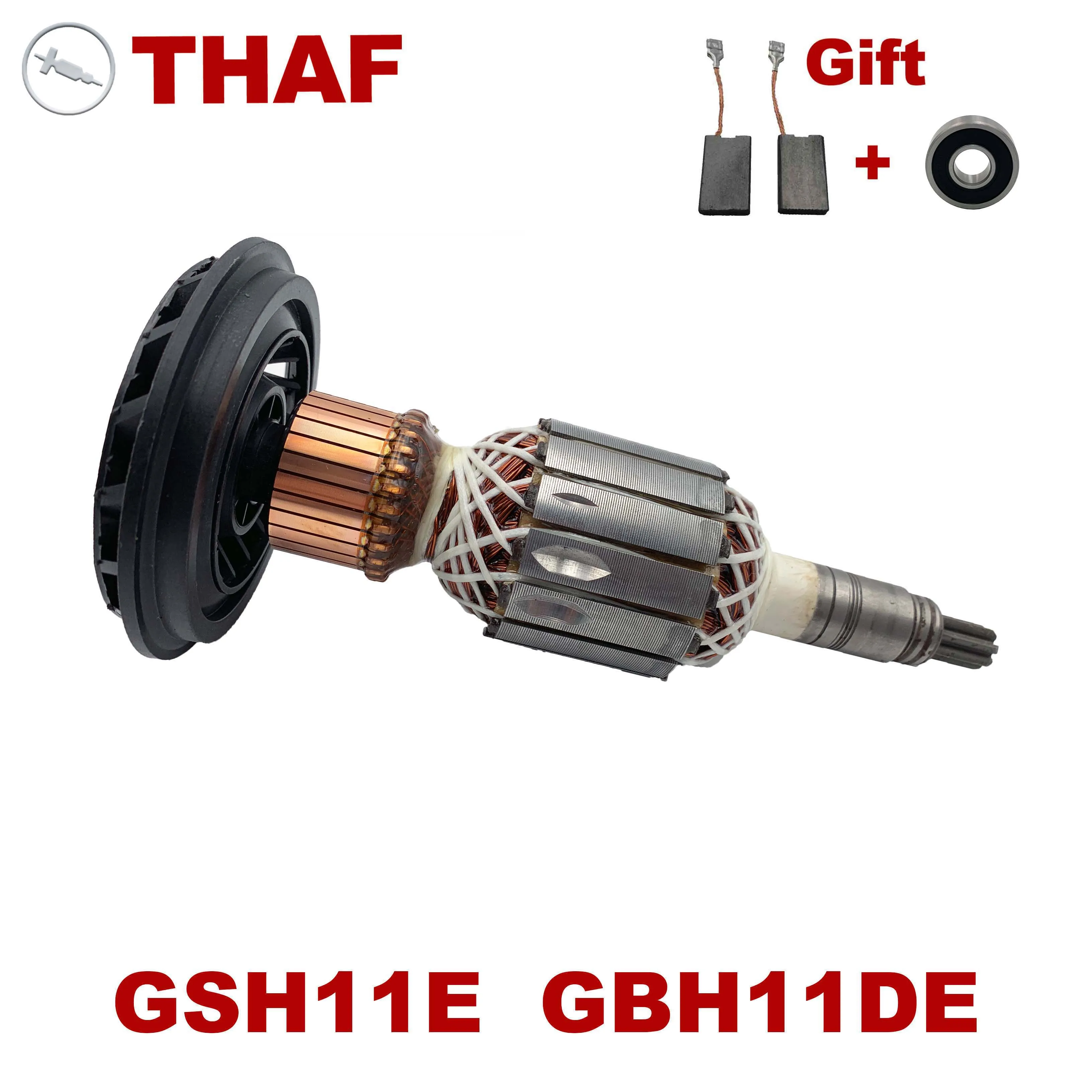 

AC220V-240V Armature Rotor Anchor for BOSCH Demolition Hammer GSH11E GSH 11E GBH11DE GBH 11DE (110V Available Now)