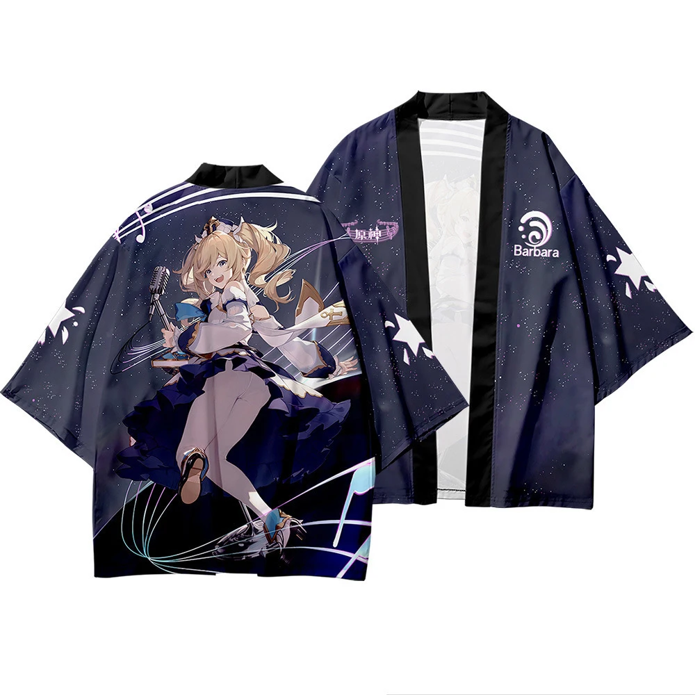 S-XL Genshin Impact Barbara Musical Note Kimono Cloak Cardigan Bathrobe Jacket Anime Game Long Sleeved Halloween Cosplay Costume
S-XL Genshin Impact Barbara Musical Note Kimono Cloak Cardigan Bathrobe Jacket Anime Game Long Sleeved Halloween Cosplay Costume