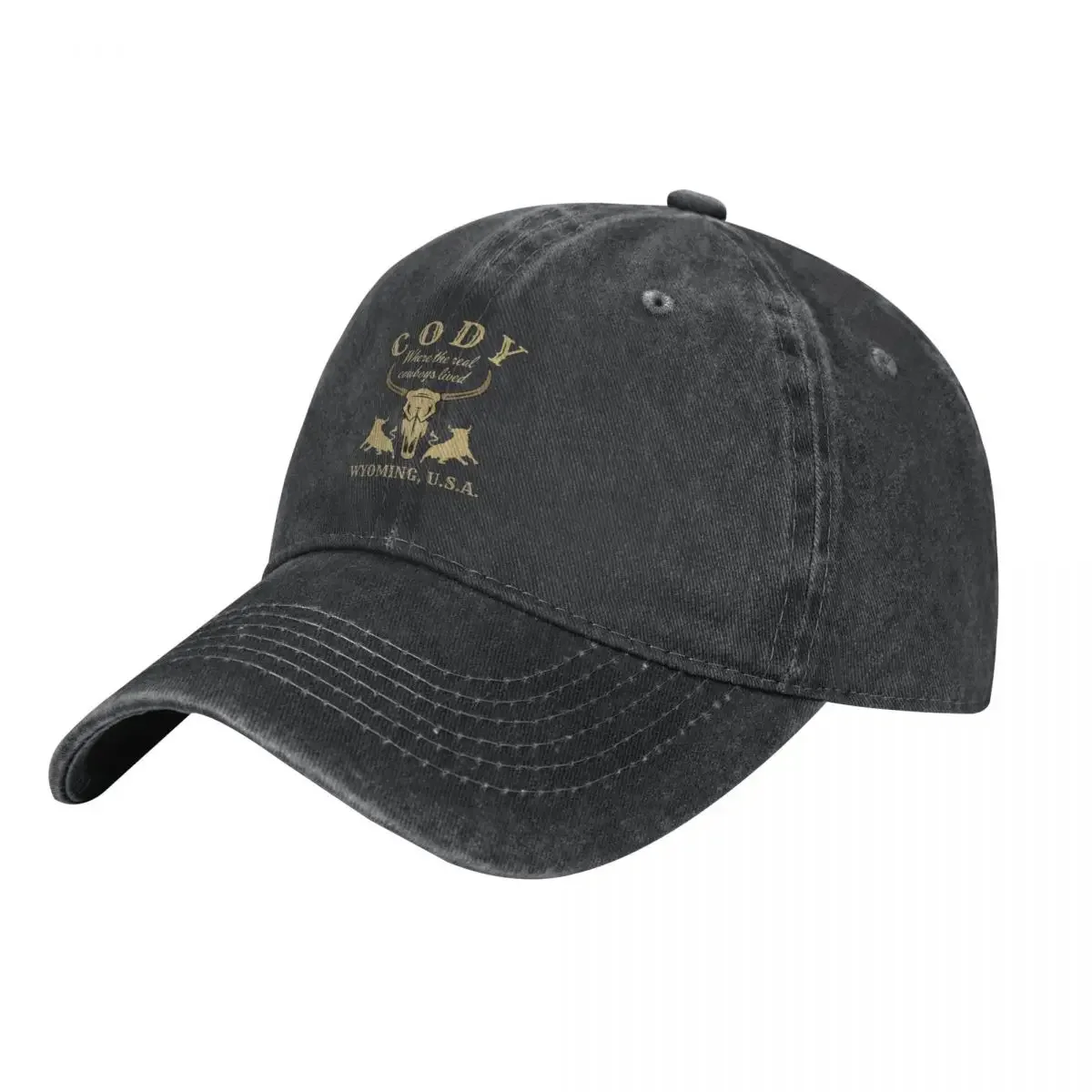 

Retro Cody, Wyoming, U.S.A., Tan Text- Vintage Cowboy / Vintage Western Cowboy Hat Sun Cap Icon New Hat For Women 2024 Men's