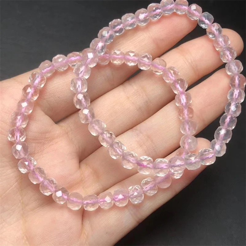 Natural Rose Quartz Cube Bracelet Crystal Healing Stone Stretch Polychrome Gemstone For Women Birthday Present Lover Gift 1pc
Natural Rose Quartz Cube Bracelet Crystal Healing Stone Stretch Polychrome Gemstone For Women Birthday Present Lover Gift 1pc