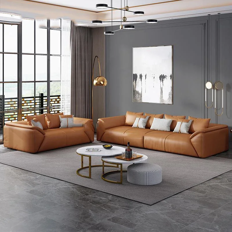 Hot Sale Light Luxury Leather Living Room Sofa First Layer Cowhide Nordic Small Apartment Three-Person Chaise Corner Down Sofa
Hot Sale Light Luxury Leather Living Room Sofa First Layer Cowhide Nordic Small Apartment Three-Person Chaise Corner Down Sofa