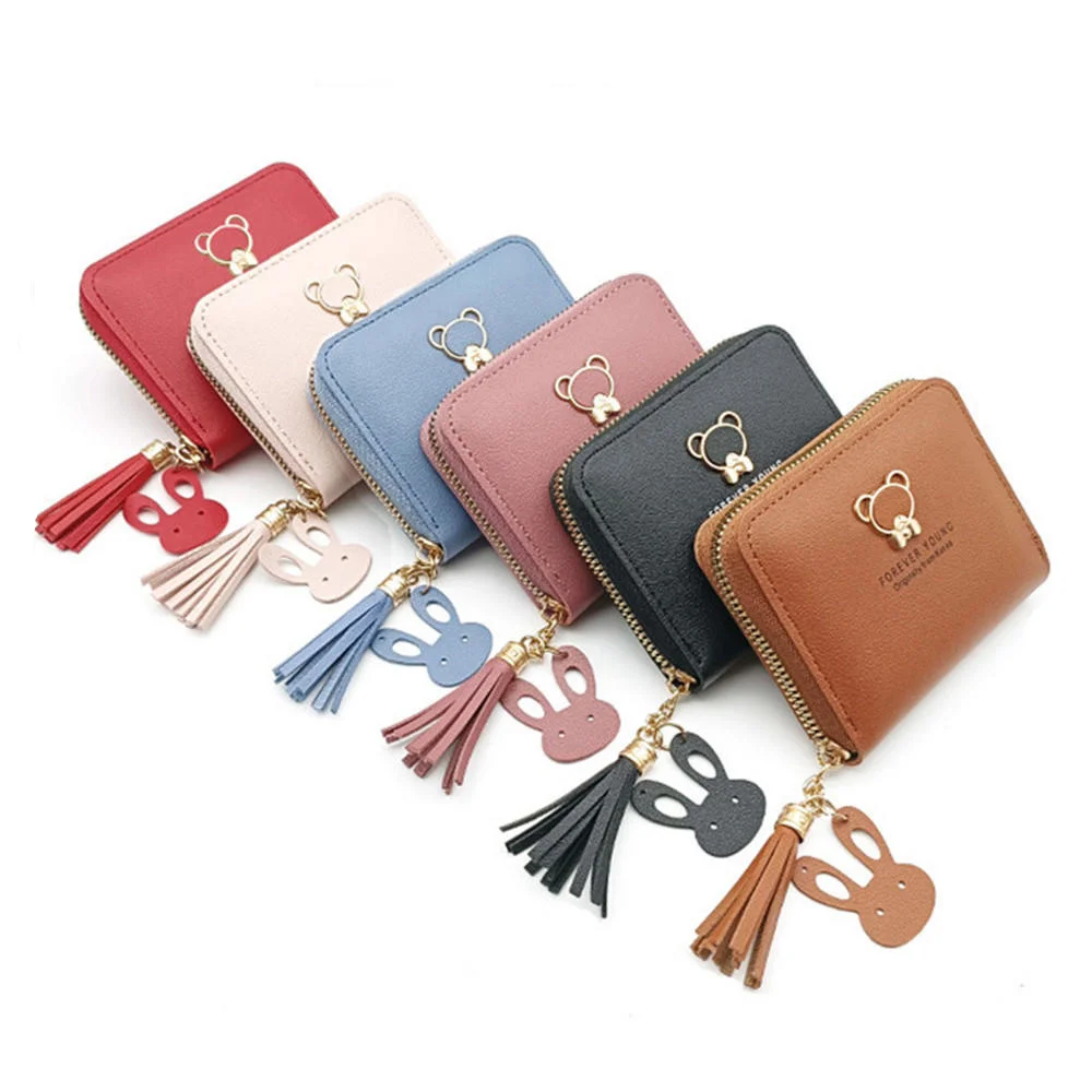 Mini Tassel Wallet Women Fashion Cute Bear Decoration Short Coin Purse Leather Credit Card Holder Girls Zipper Money Bag
Mini Tassel Wallet Women Fashion Cute Bear Decoration Short Coin Purse Leather Credit Card Holder Girls Zipper Money Bag