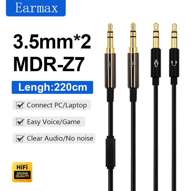 For Sony MDR-Z7 Z7M2 HE6se HE560 HE400se T1 T5 D7100 Earphones Replaceable Connection PC Laptop Game Voice Video Earphone Cable 
For Sony MDR-Z7 Z7M2 HE6se HE560 HE400se T1 T5 D7100 Earphones Replaceable Connection PC Laptop Game Voice Video Earphone Cable